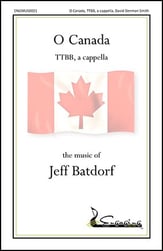 O Canada TTBB choral sheet music cover